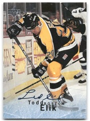 1995-96 Upper Deck Be A Player Auto Todd Elik #S89 Boston Bruins